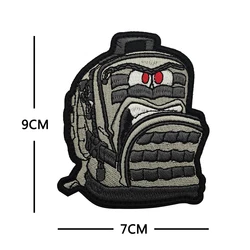 Parche morale oso pato – Insignia bordada táctica para mochila