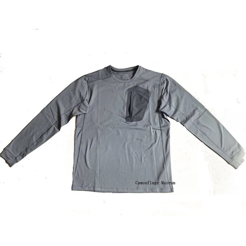 Camiseta térmica para exterior elástica, cuello redondo cálido 3D - imagen 2
