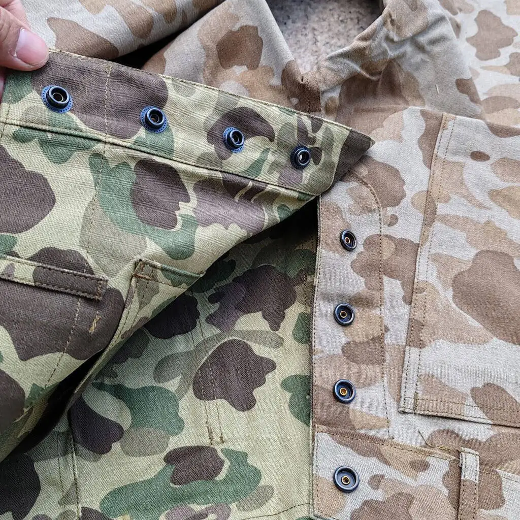 USMC HBT uniforme camuflaje Pacífico doble cara chaqueta y pantalón - imagen 4