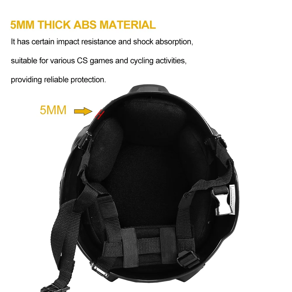 BOOIU MICH 2000 Casco táctico ACH regulable ABS con auditiva - imagen 5