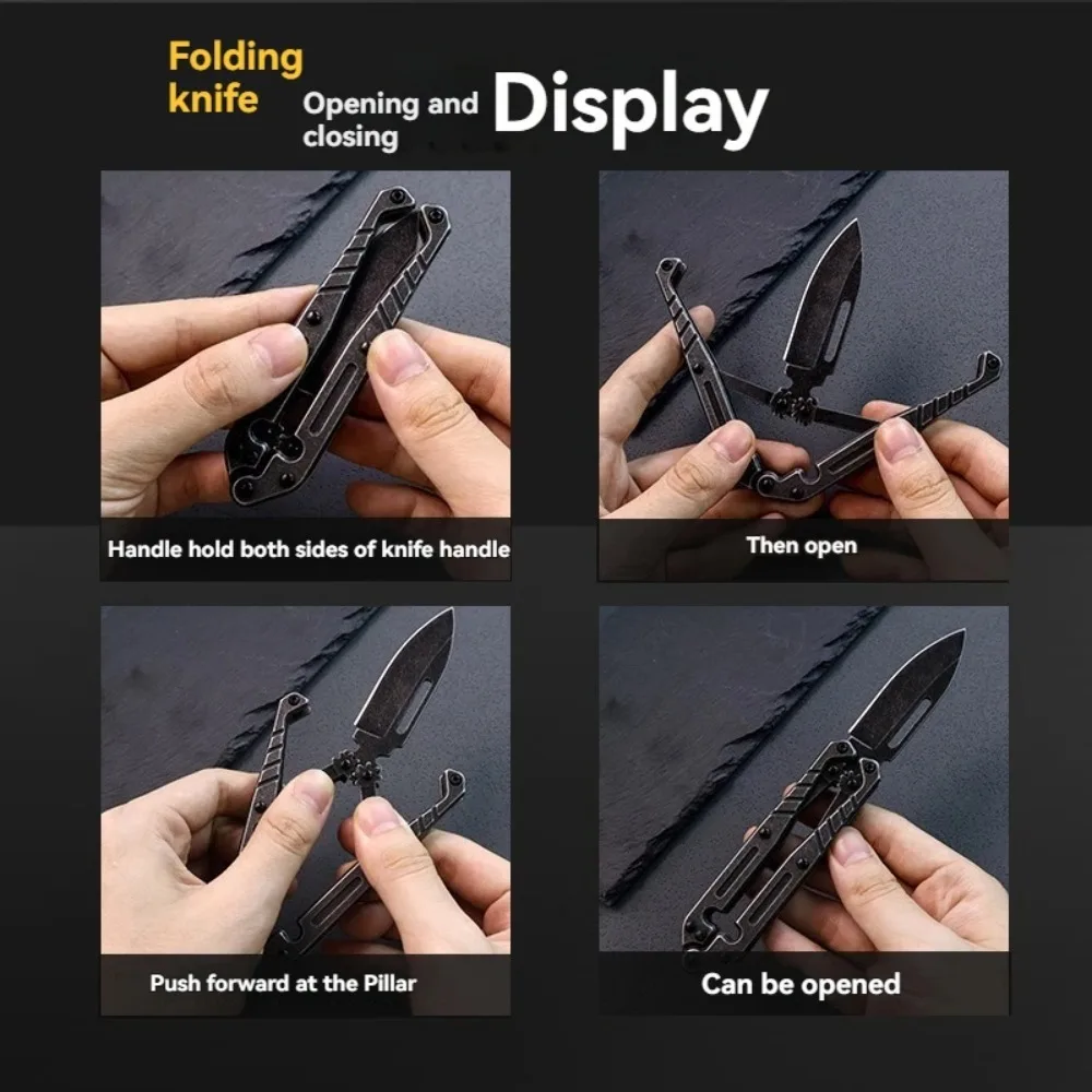 Cuchillo plegable multifuncional de acero inoxidable para outdoor - imagen 3