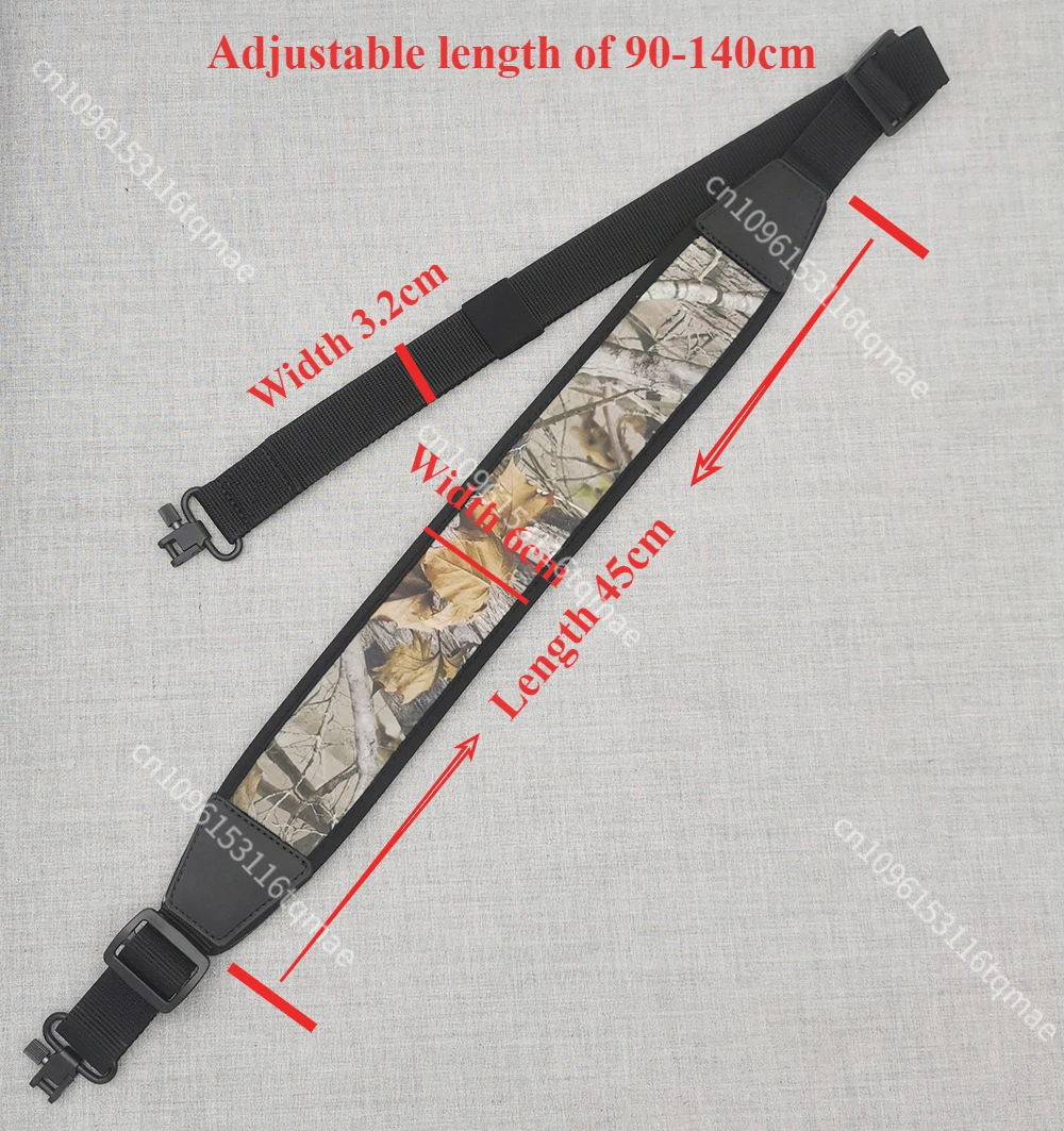 Correa de hombro táctica camuflaje ajustable, antideslizante - imagen 2