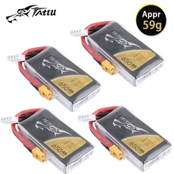 TATTU Batería LiPo 3S 650mAh 75C XT30/XT60 para helicóptero RC FPV