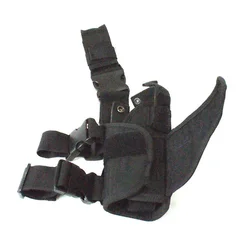 Funda táctica para pistola de nailon en muslo derecho ajustable