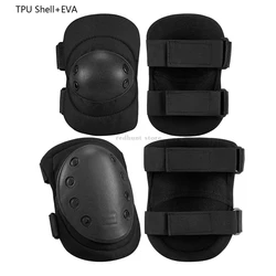 Rodilleras tácticas Airsoft y Paintball con protector de codo