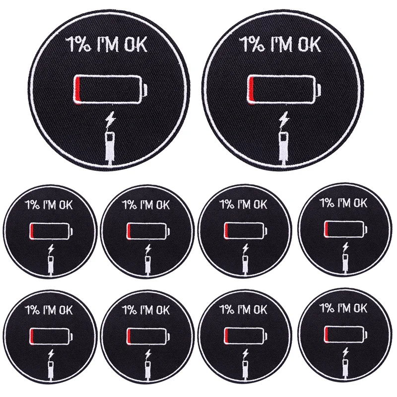 Parches termoadhesivos bordados frases positivas energía para ropa - imagen 4