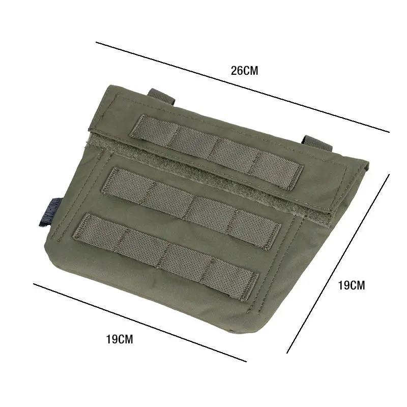 Bolsa táctica MOLLE frontal protección abdominal y entrepierna - imagen 3