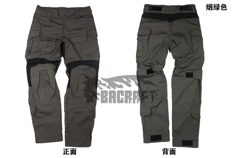 Vista lateral del pantalón táctico TRN Desert Camouflage