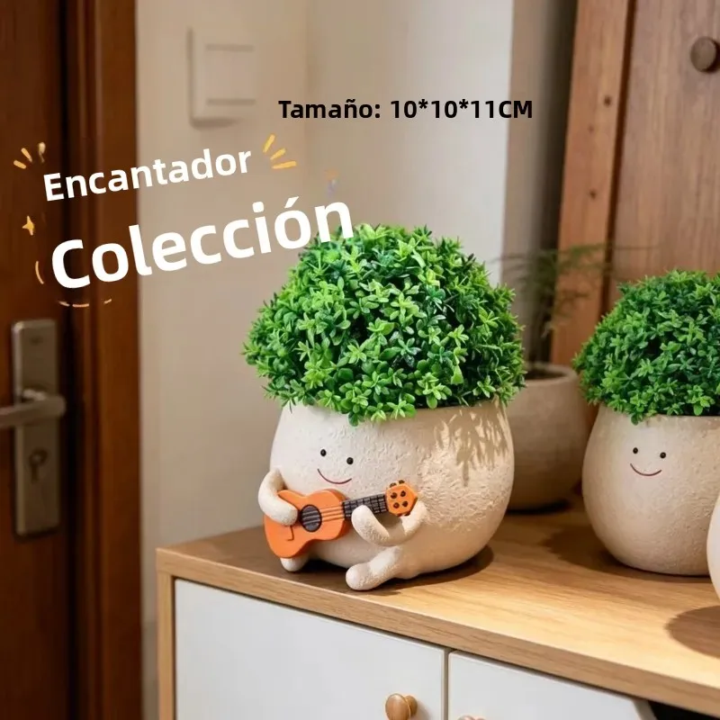 Maceta colgante flor creativa para suculentas y jardín exterior - imagen 2