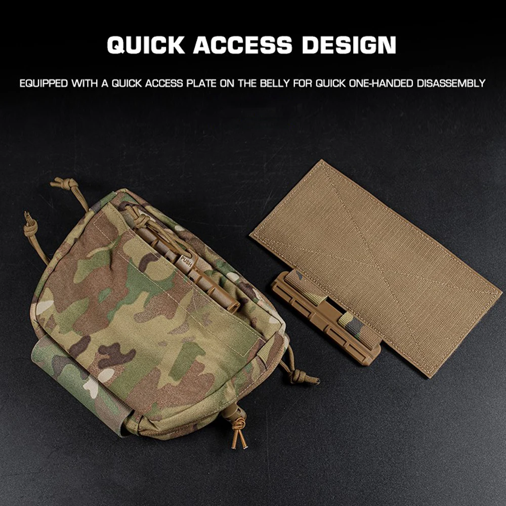 Chaleco táctico subabdominal con bolsa rápida para Airsoft y Paintball - imagen 4
