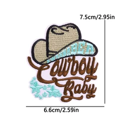 Parche termoadhesivo vaquero occidental bordado – Ropa western