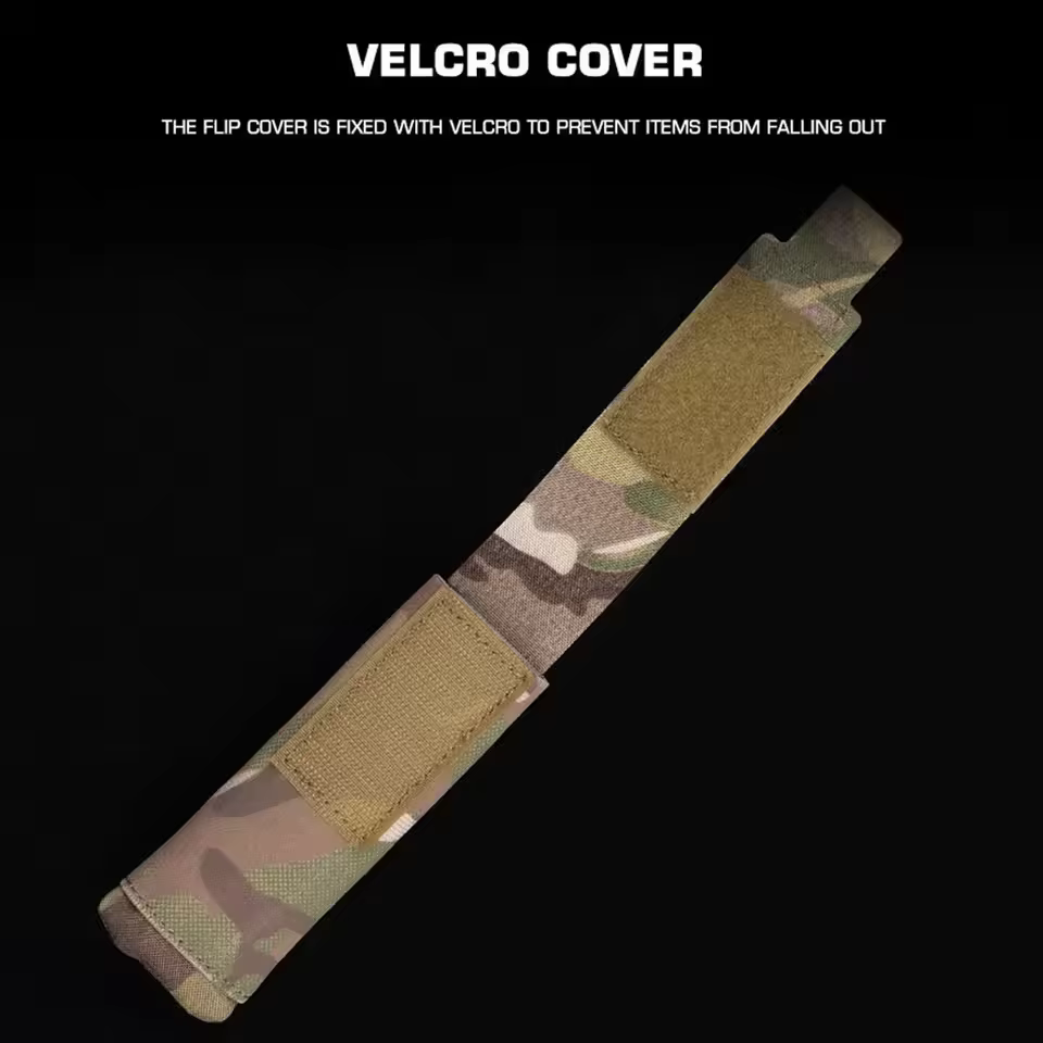Riñonera táctica MOLLE para linterna, chaleco airsoft y portaplacas - imagen 5