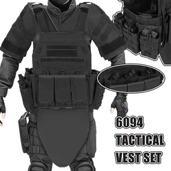 Chaleco táctico modular portaplacas MOLLE airsoft paintball