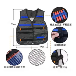 Chaleco táctico negro camuflaje infantil kit Nerf N-Strike Elite