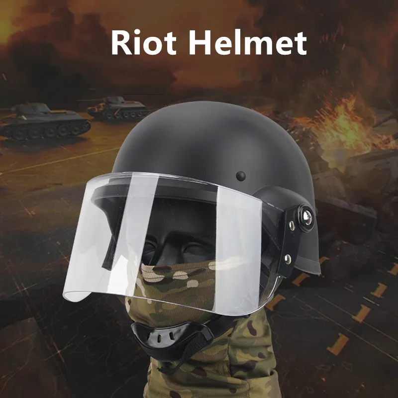Casco Riot de paintball con lentes anti-vandalismo y protección - imagen 5