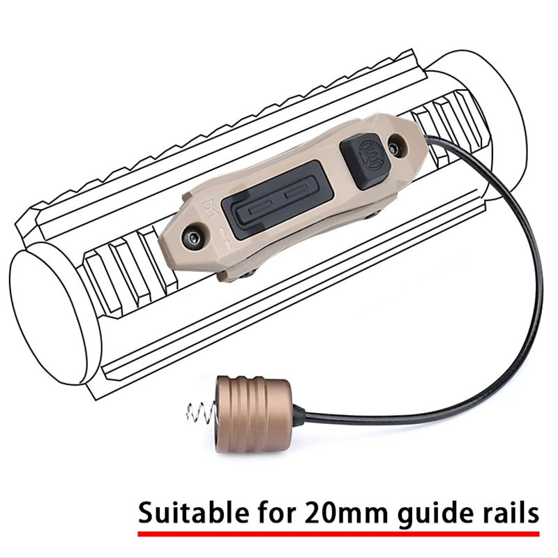 WADSN interruptor táctico doble función para linterna Modlite momentánea - imagen 5
