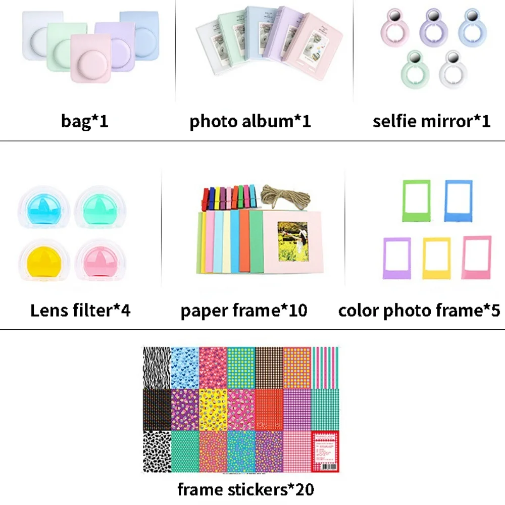 Fujifilm Instax Mini 12 Kit accesorios correa, estuche y filtros - imagen 4