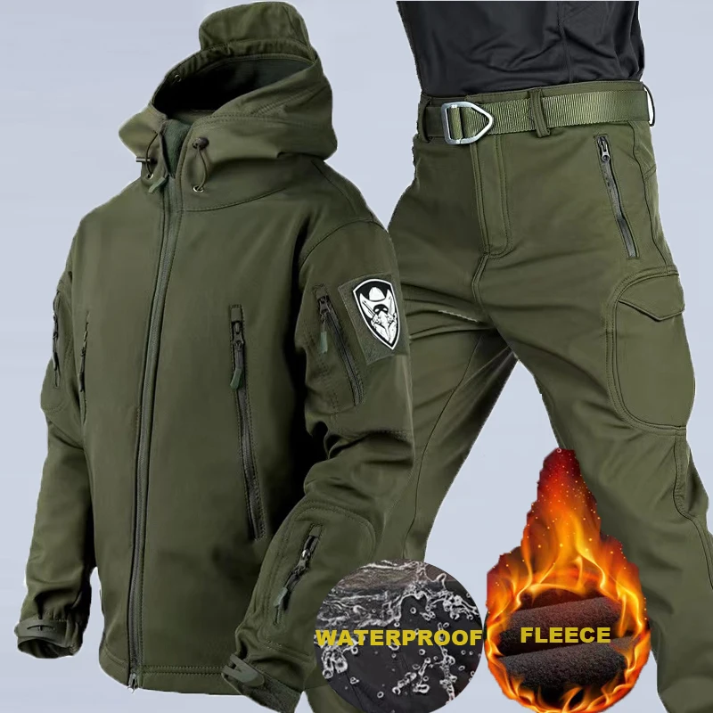 Traje impermeable invernal hombre softshell táctico - imagen 3