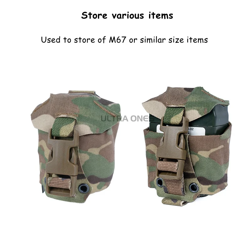 Bolsa táctica para granadas M67 de chaleco caza MOLLE - imagen 3