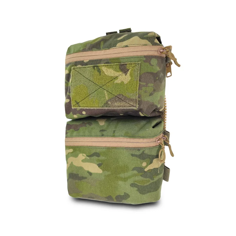 Bolsa táctica de administración camuflaje con bolsillos y panel trasero