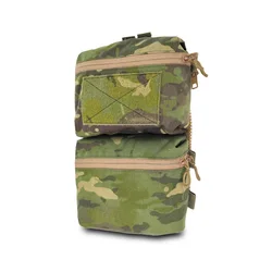Bolsa táctica de administración camuflaje con bolsillos y panel trasero