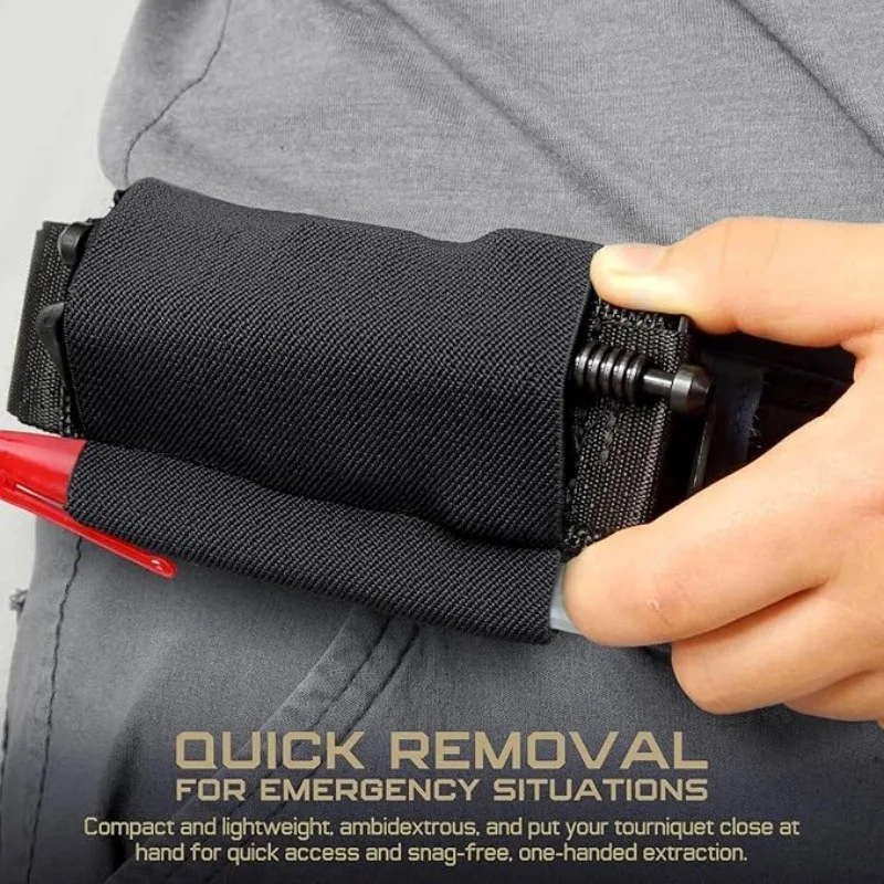 CLUSGO Porta torniquetes elástico con bolsa para cinturón táctico - imagen 3