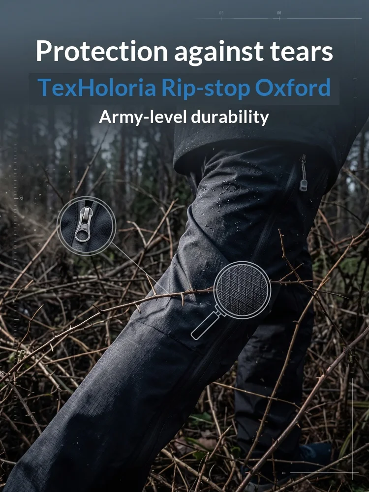 Ainfad pantalones impermeables de caza y pesca con ventilación - imagen 4