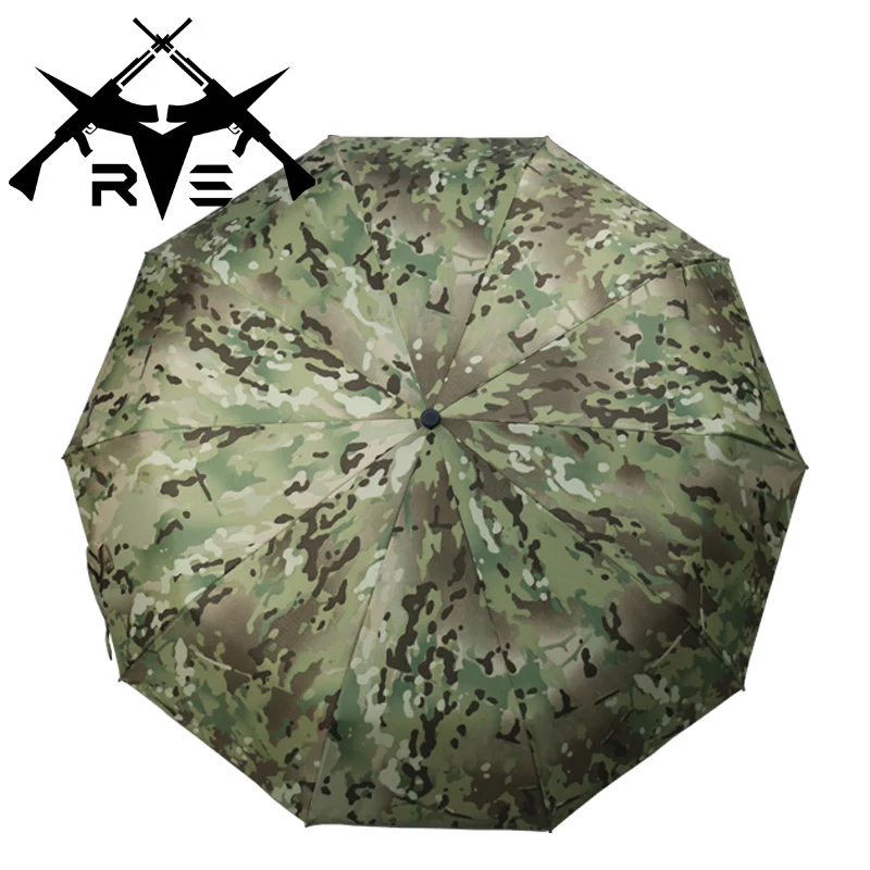 Ronson Paraguas táctico camuflaje MC automático para viajes - imagen 4