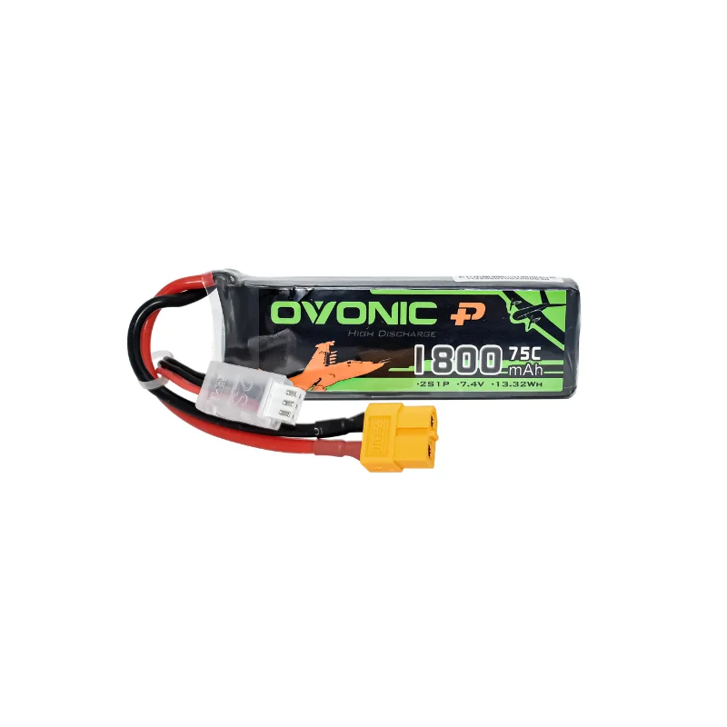 Batería LiPo 2S OVONIC 7,4 V 1800 mAh 75C FPV RC helicóptero - imagen 4