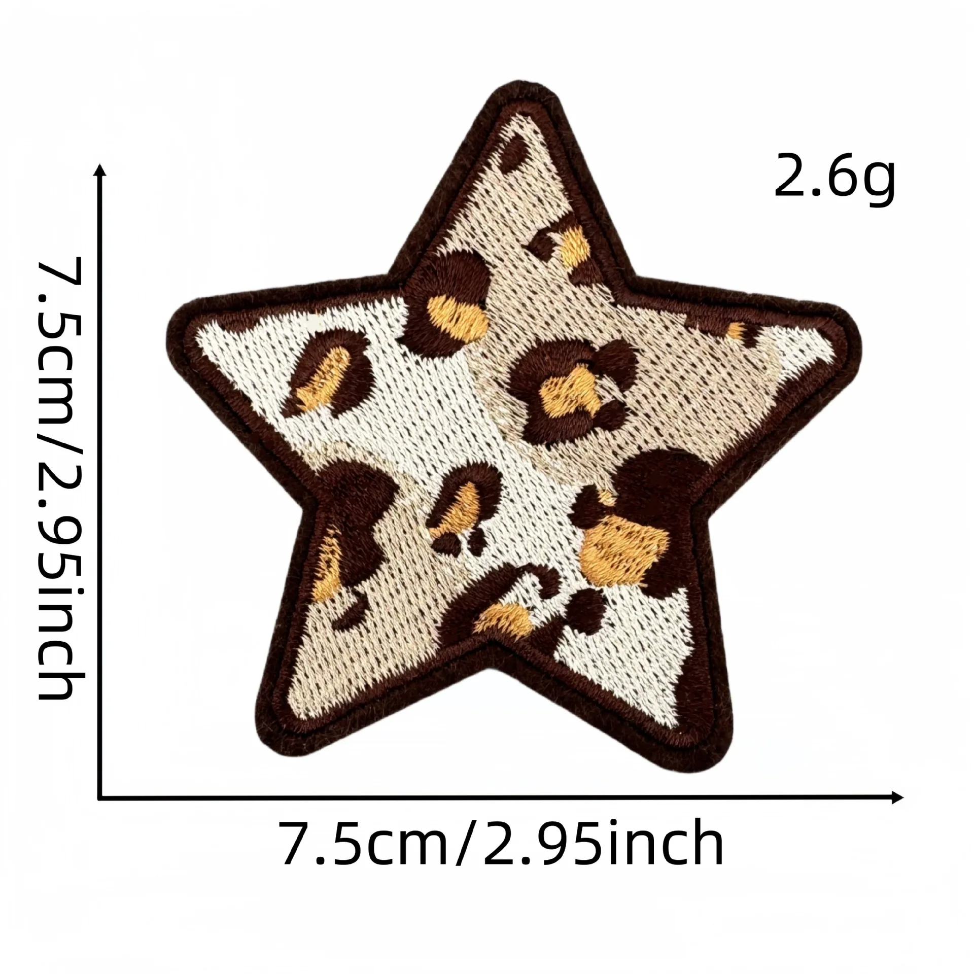 Parche táctico corazón estrella leopardo – Velcro o coser