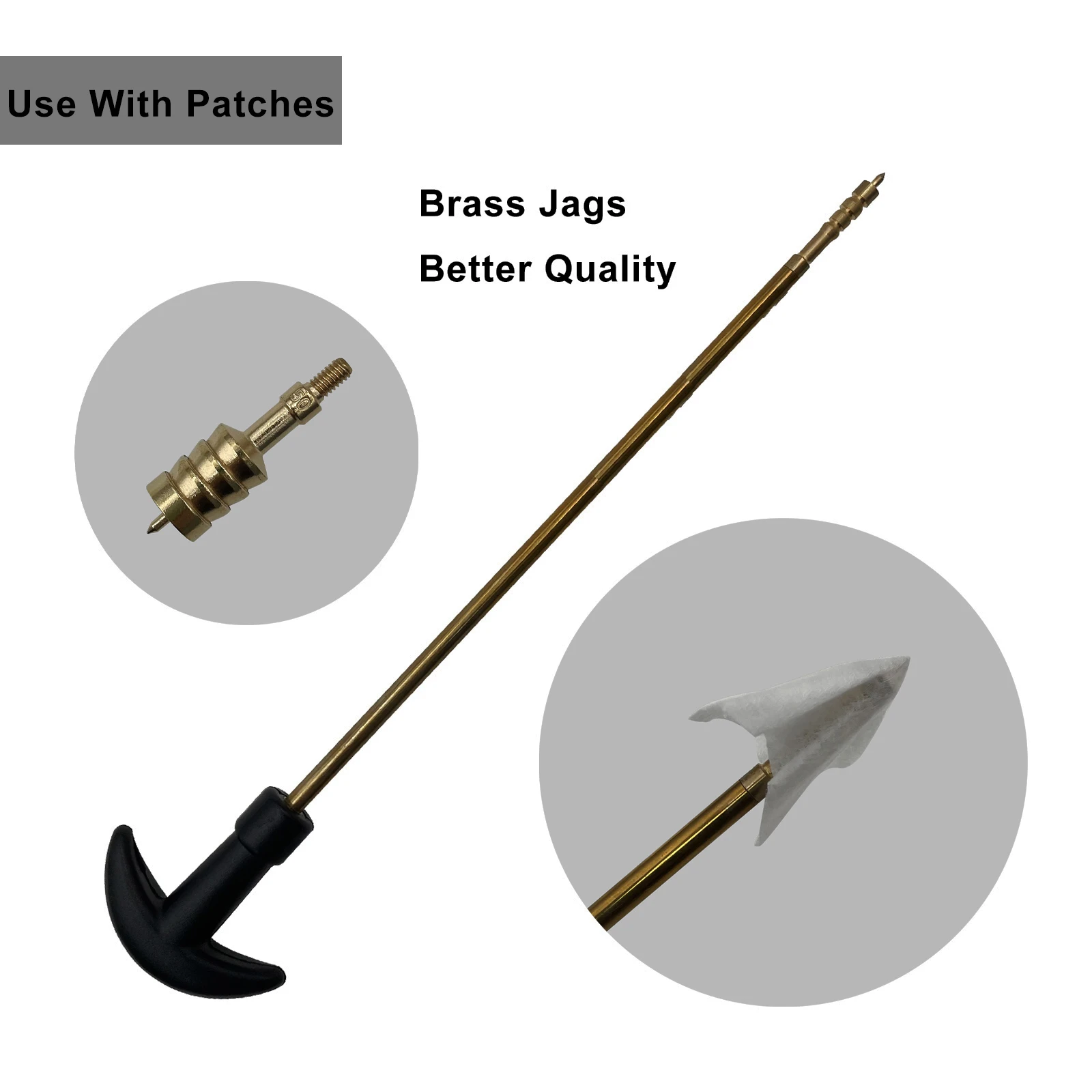 Jag de latón 8/32 para limpieza rifle y pistola – Multiple calibres