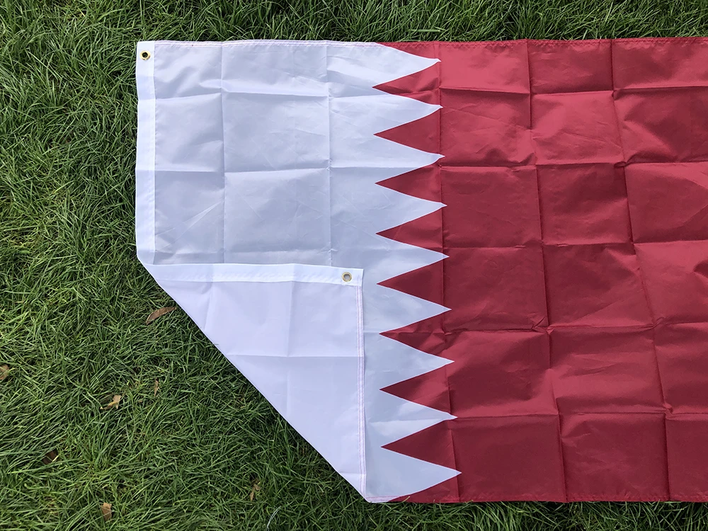 SKY FLAG Bandera de Qatar Poliéster para exterior e interior - imagen 2