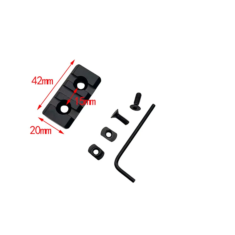 Adaptador Picatinny de aleación para guardamanos Keymod/M-LOK y mira - imagen 2