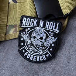 Parche táctico bordado calavera punk gancho y bucle