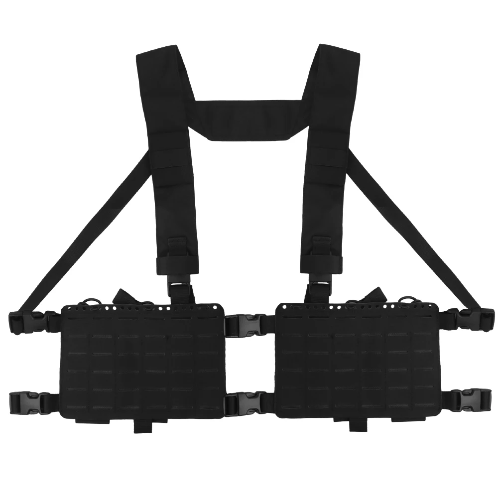 Chaleco táctico Alpha MOLLE doble cara, modular para caza y tiro - imagen 4
