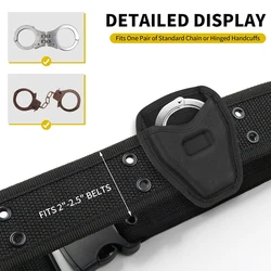Funda de esposas para cinturón de servicio en nailon – policial