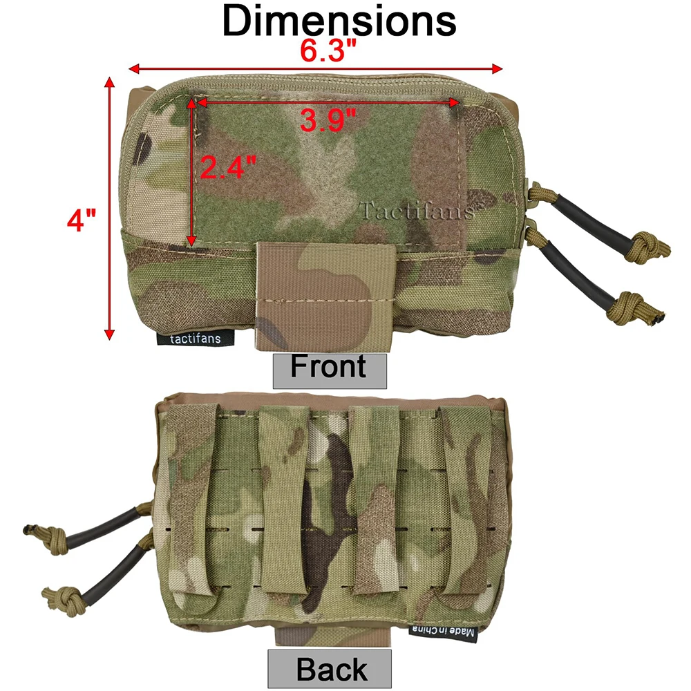 Tactifans bolsa de pecho MOLLE táctica EDC para caza y cinturón - imagen 3