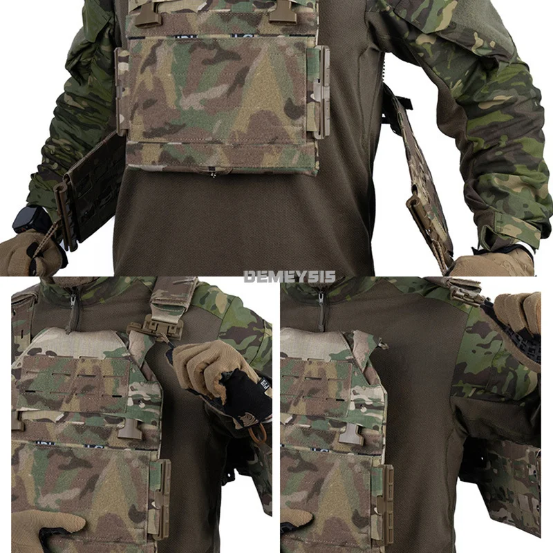 Chaleco táctico Airsoft modular MOLLE portaplacas liberación rápida