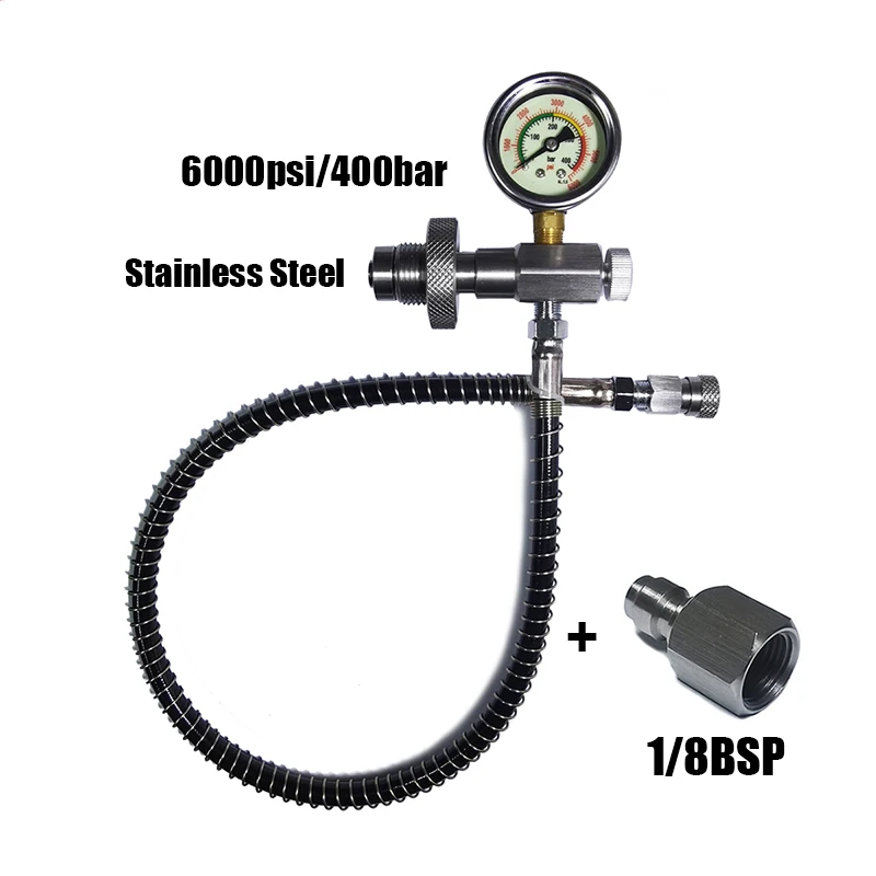 Conector DIN G5/8 carga buceo – Acero inoxidable