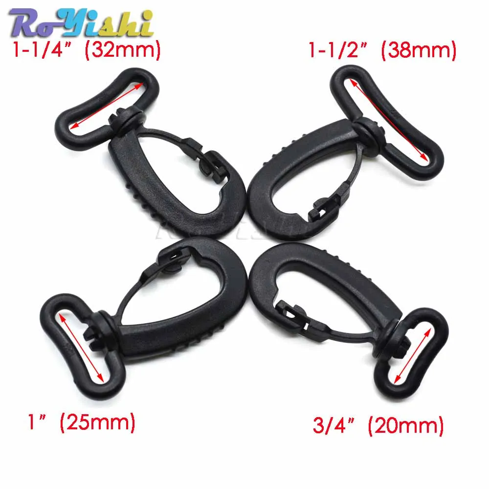 Gancho giratorio plástico para correas y mochilas tácticas - imagen 3