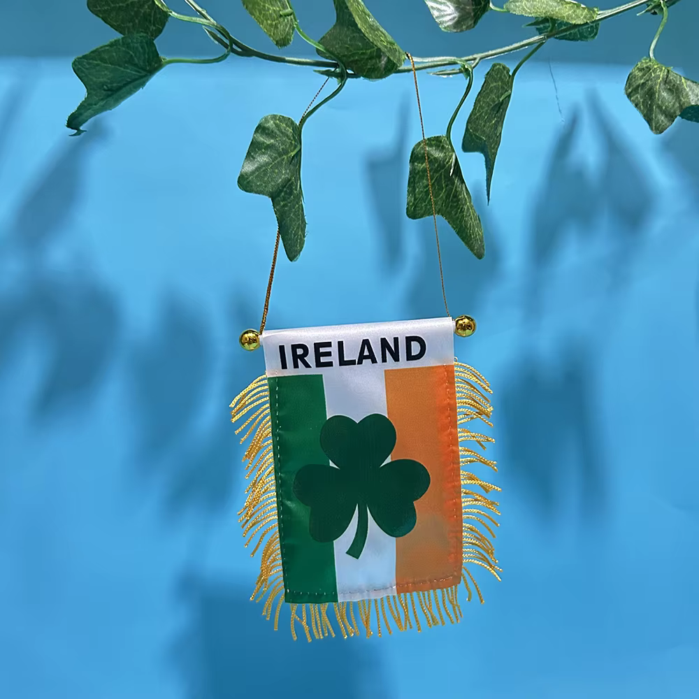 SKY FLAG bandera para ventana de coche trébol San Patricio Irlanda - imagen 3