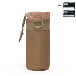 Funda MOLLE para botella de agua ciclismo y montaña con cordón