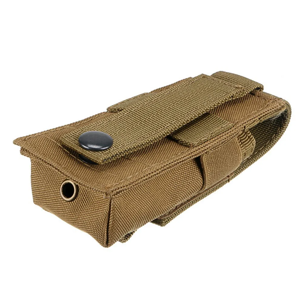 Portacargador MOLLE doble para pistola con funda linterna y cuchillo - imagen 2