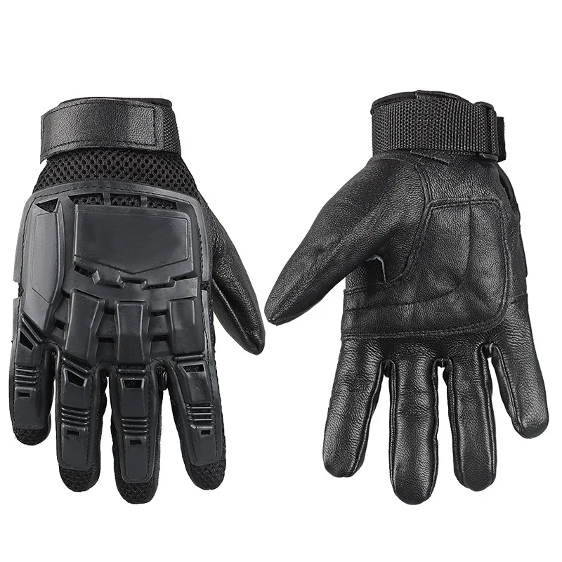 Guantes tácticos airsoft dedo completo con protección de goma - imagen 2