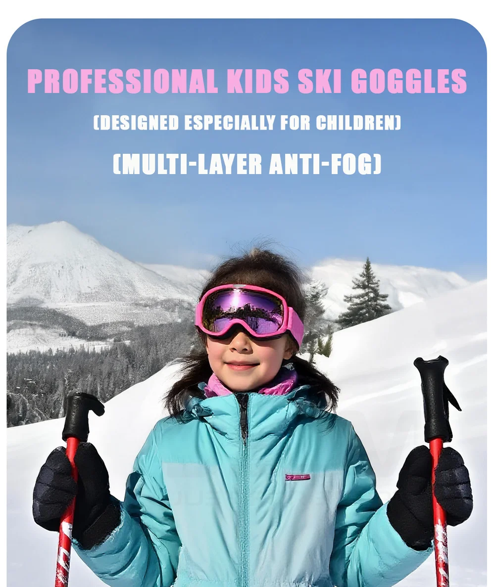 JSJM gafas de esquí fotocromáticas para niños - Antiniebla UV400 - imagen 4