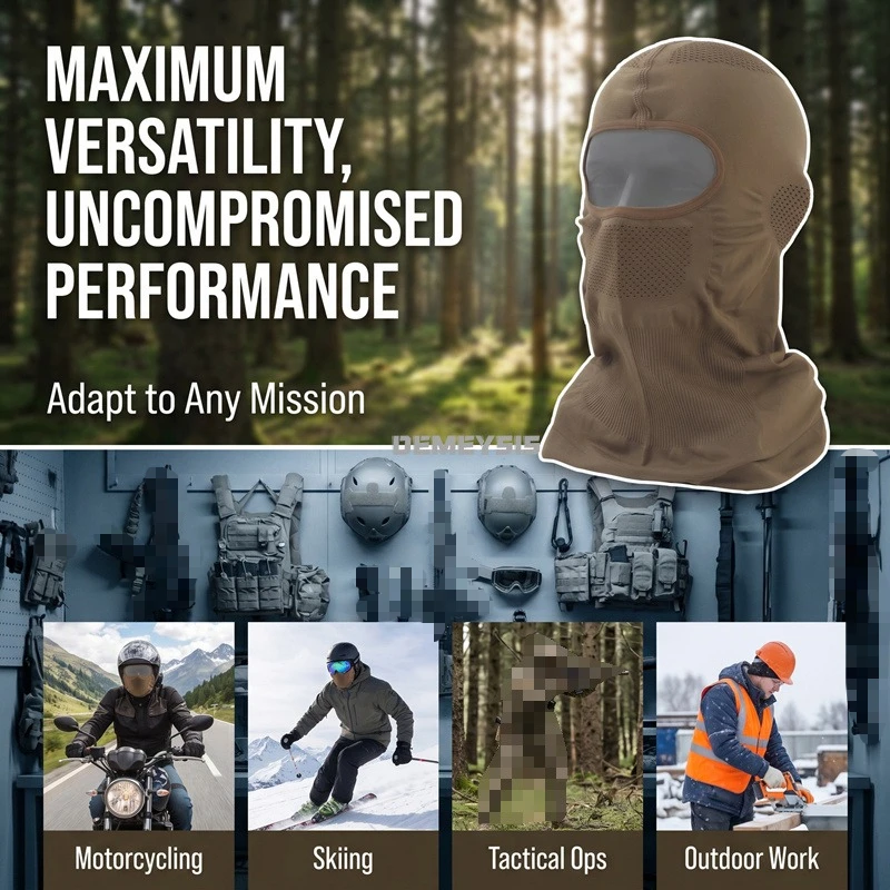 Balaclava táctica airsoft transpirable con malla de acero - imagen 4