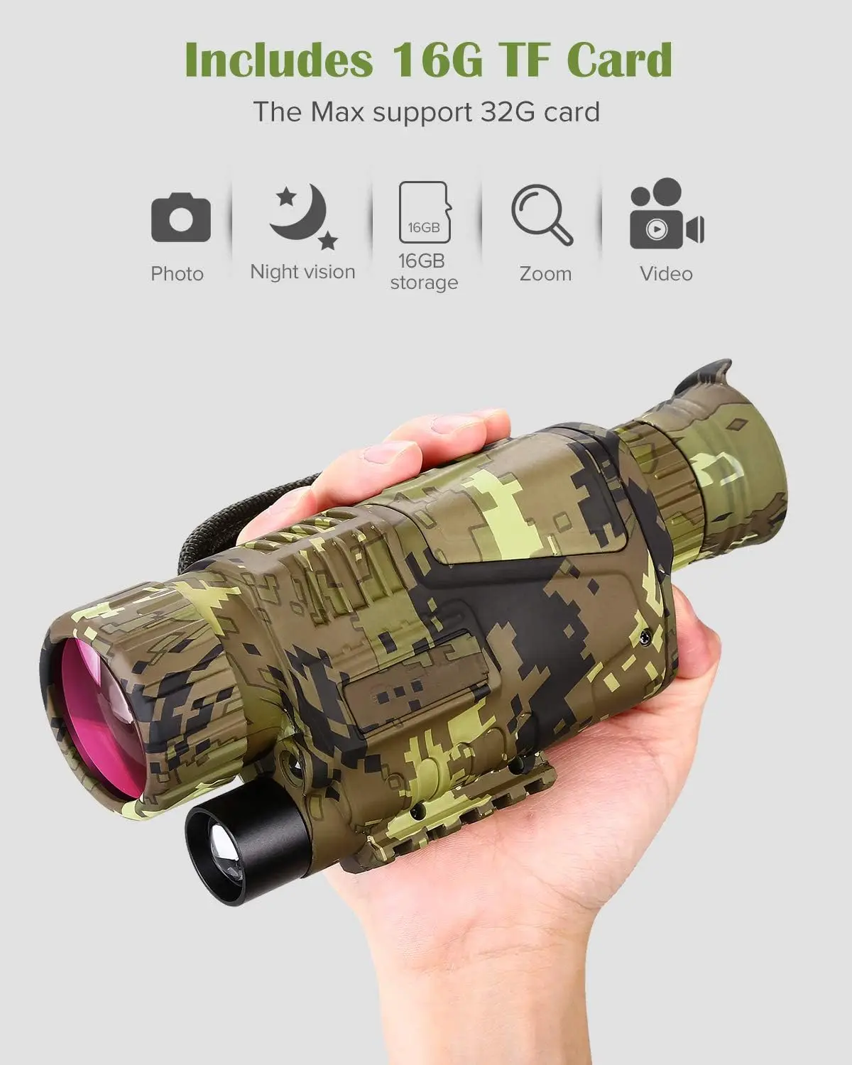 Monocular de Visión Nocturna Digital con Infrarrojos - imagen 5