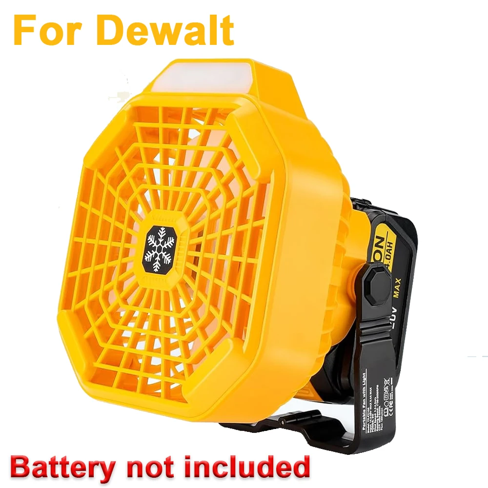Luz LED regulable del ventilador portátil