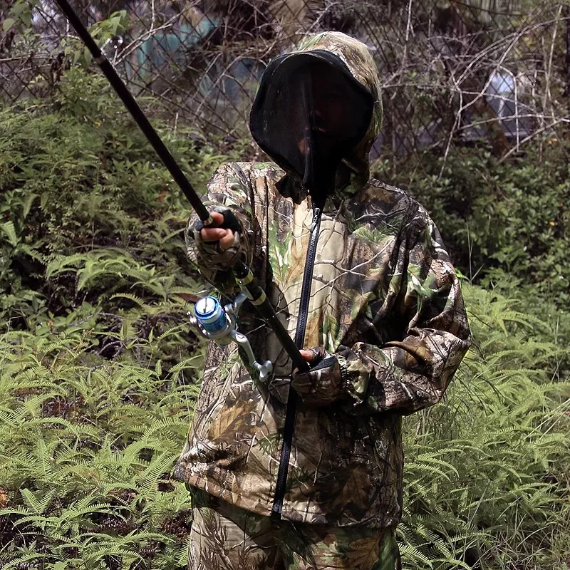 Traje camuflaje anti-mosquitos jungla biónico con capucha y pantalón - imagen 5