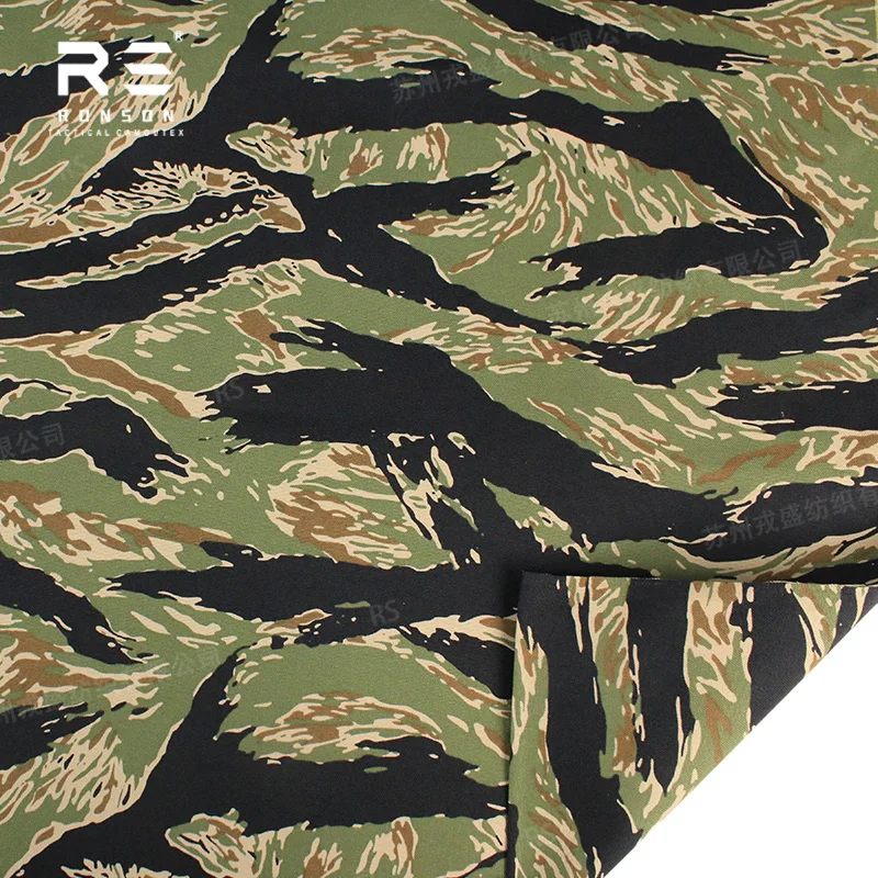 Tela nylon laminado Cordura camuflaje tigre negro MOLLE láser - imagen 5